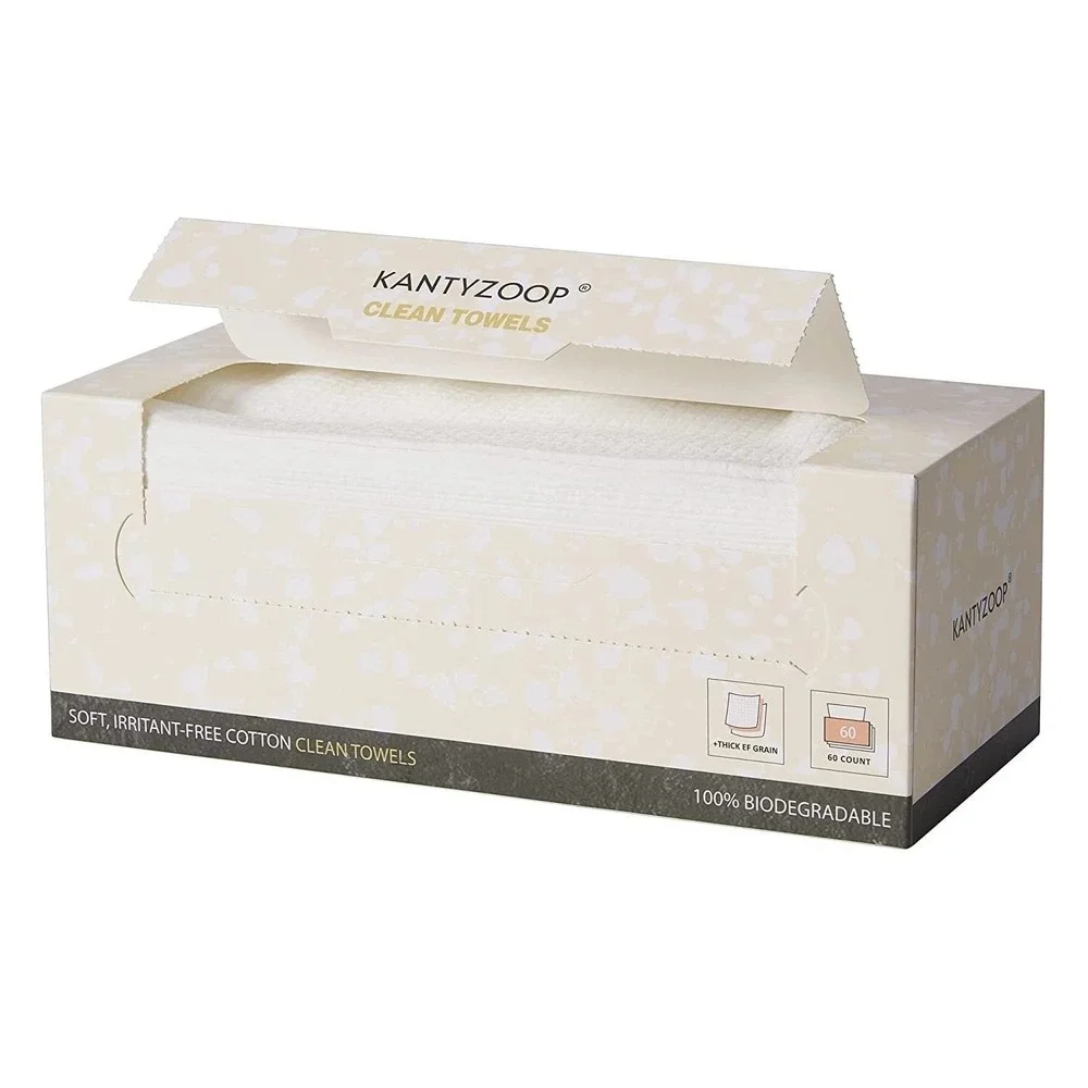 Clean Towels | Biodegradable Face Towel | Makeup Remover Wipes | Ultra Soft